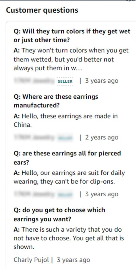 q and a - A Perfect Example of amazon Products Details Page on amazon!